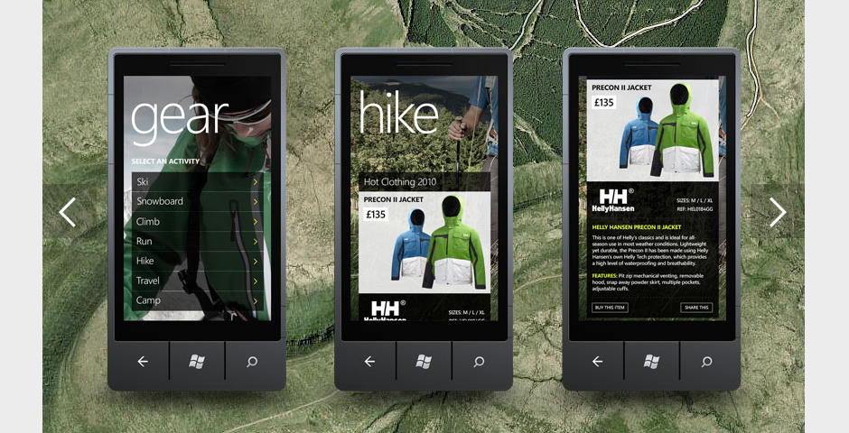 Nominee - Snow+Rock Pathfinder WP7 App