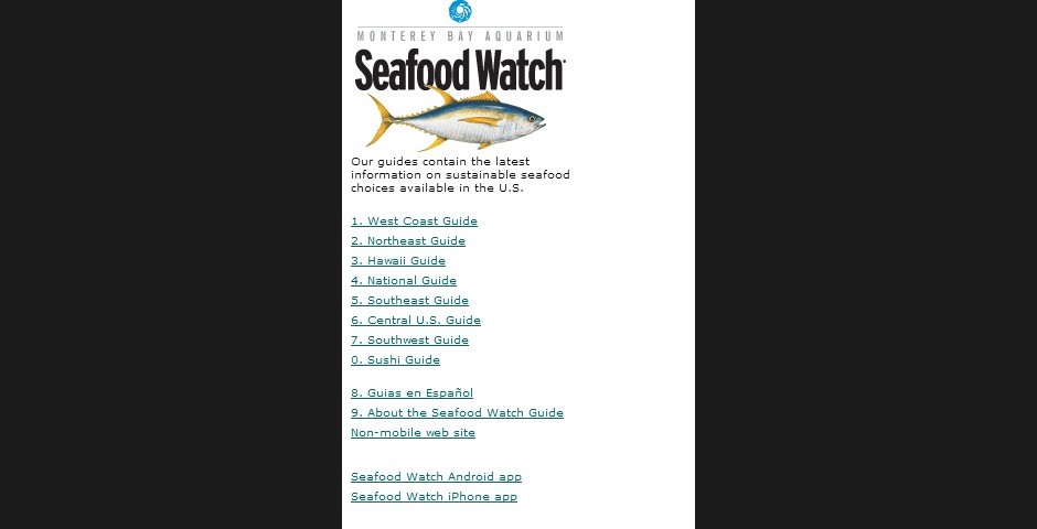 Nominee - Seafood Watch Mobile