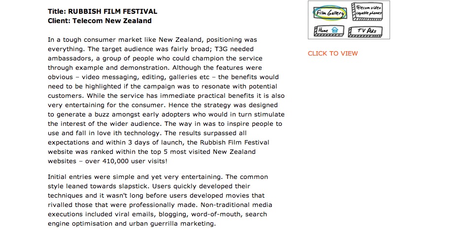 Nominee - Rubbish Film Festival