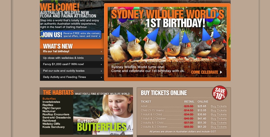 Nominee - Sydney Wildlife World