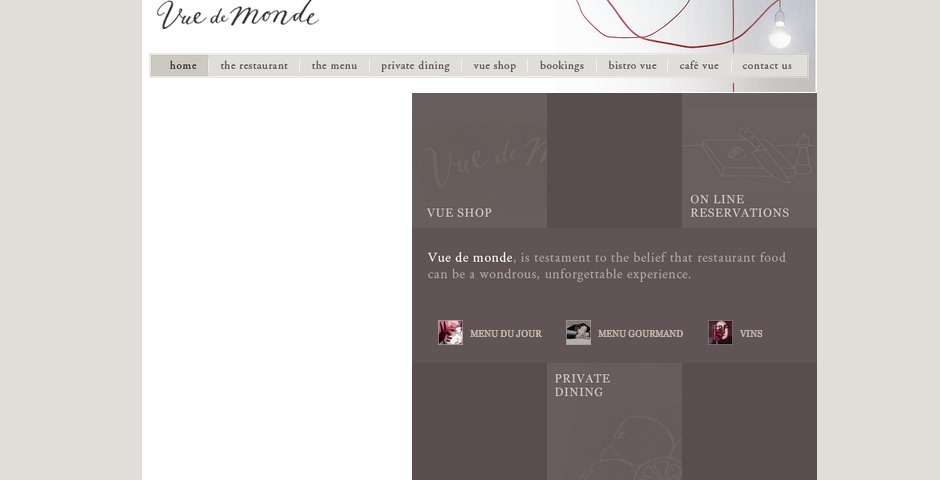 Nominee - Vue de monde internet site