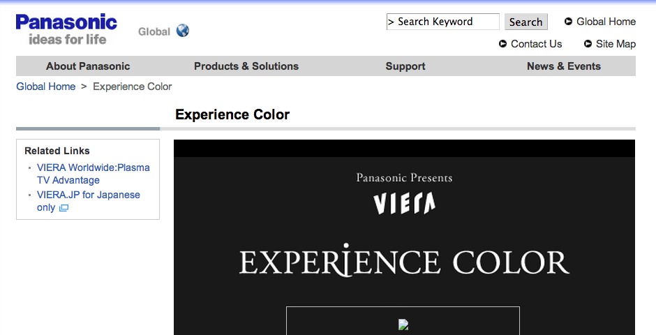 Honoree - Panasonic VIERA EXPERIENCE COLOR