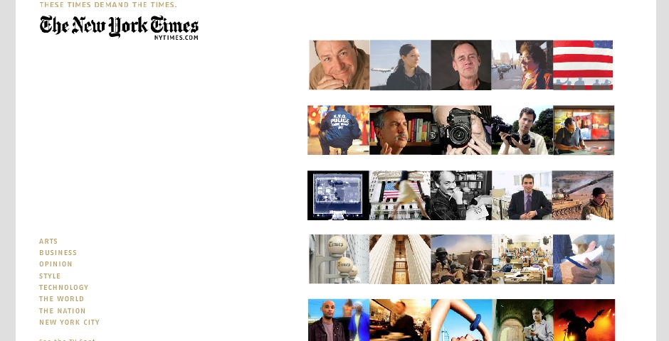 Nominee - The New York Times – These Times Demand The Times