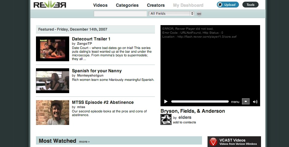 Nominee - Revver – The first viral video network that pays