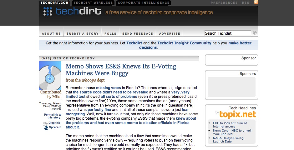 Nominee - Techdirt