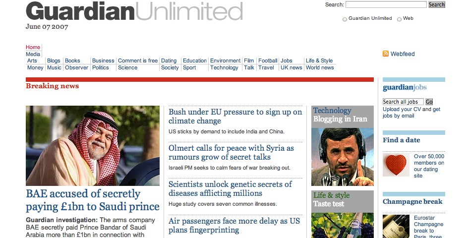 Webby Award Winner - guardian unlimited