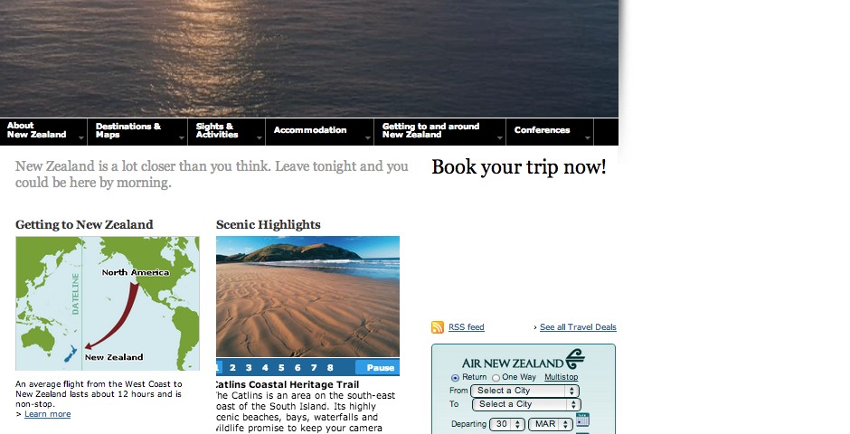Nominee - The Official Tourism New Zealand site for Destination New Zealand