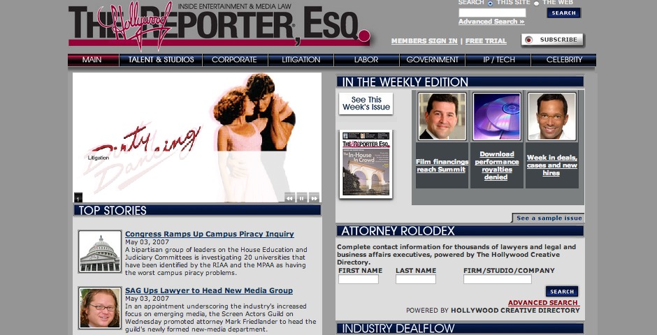 Nominee - The Hollywood Reporter ESQ.