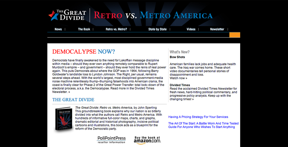 Nominee - The Great Divide Website