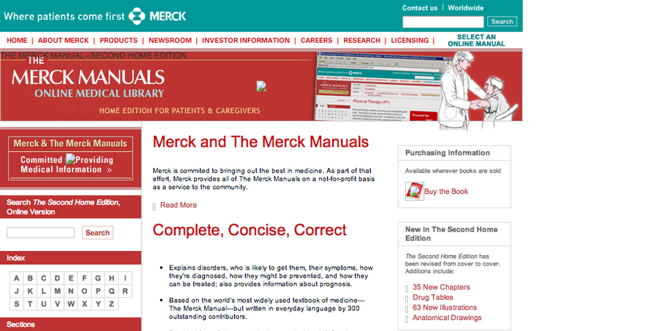 Nominee - The Merck Manual: Second Home Edition Online
