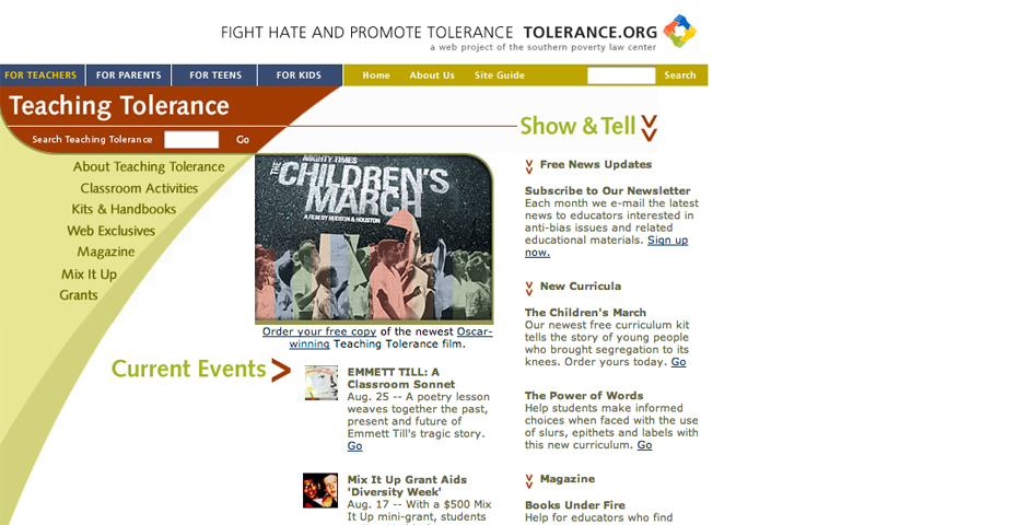Nominee - Teaching Tolerance