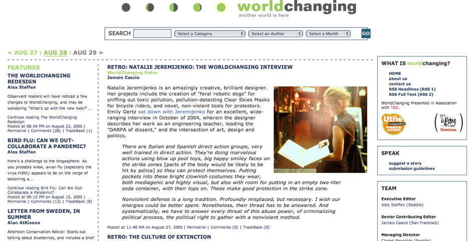 Nominee - WorldChanging