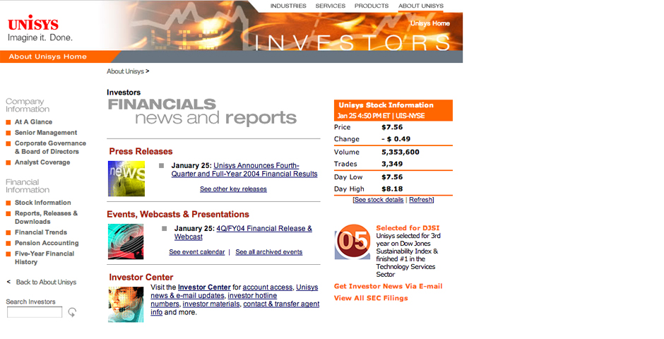 Nominee - Unisys Investor Relations