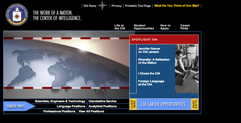 Webby Award Winner - Central Intelligence Agency
