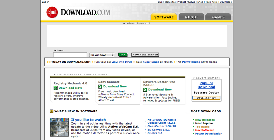 People's Voice / Webby Award Winner - Download.com