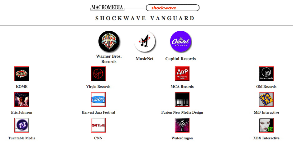 Nominee - Macromedia Shockwave Gallery