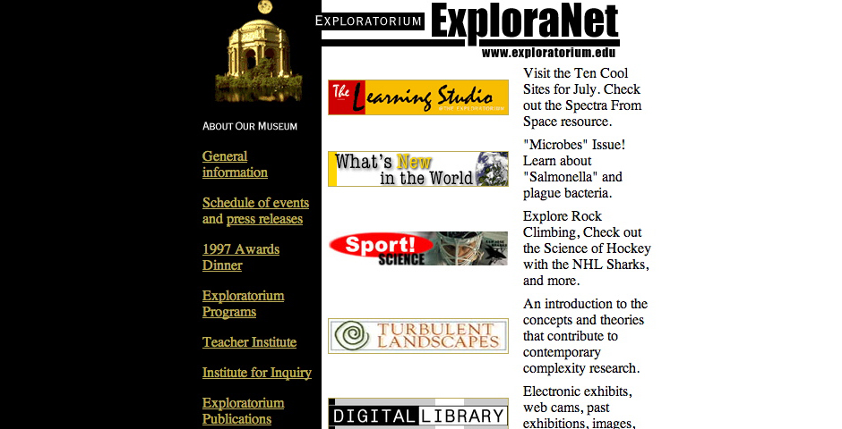 Webby Award Winner - The Exploratorium