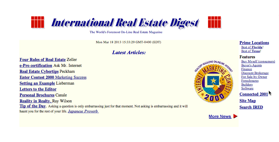 Nominee - International Real Estate Digest