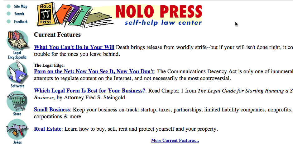 Nominee - Nolo press Self-Help Law Center