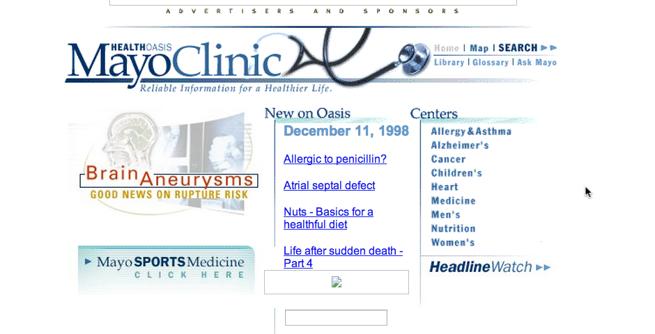 Webby Award Winner - Mayo Clinic Health Oasis