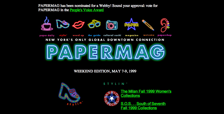 Webby Award Winner - PaperMag