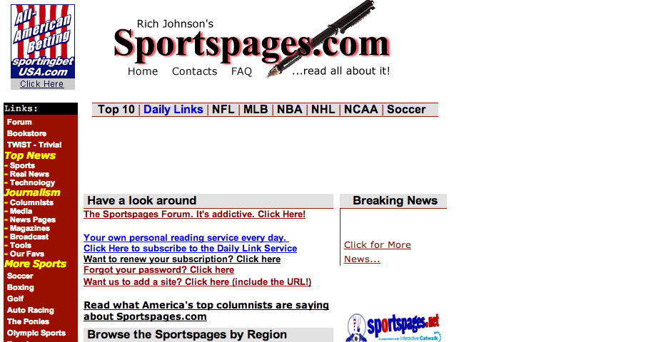 Webby Award Winner - SportsPages.com