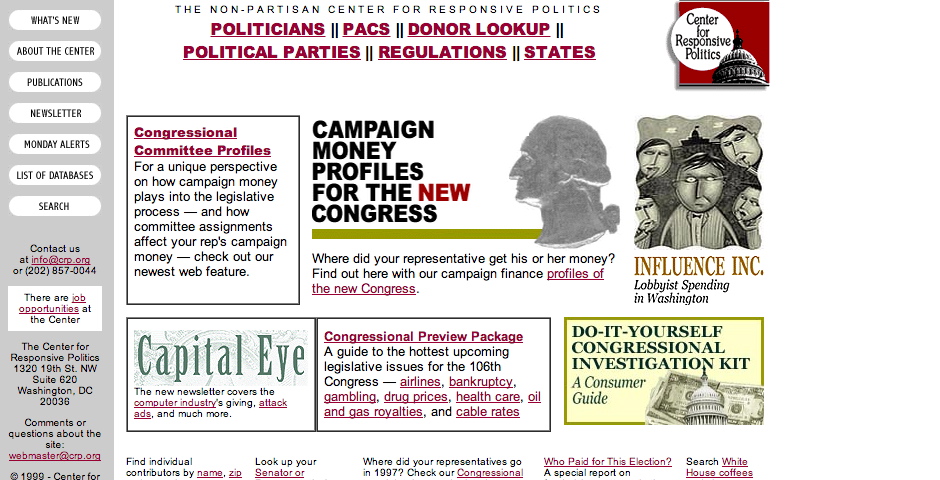 Nominee - The Non-Partisan Center for Responsive Politics