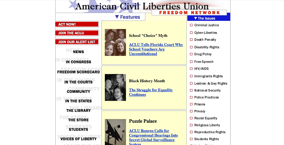 Nominee - American Civil Liberties Union