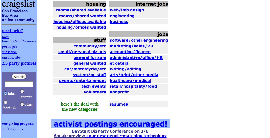 Nominee - Craig’s List
