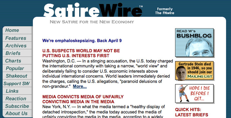 Nominee - SatireWire
