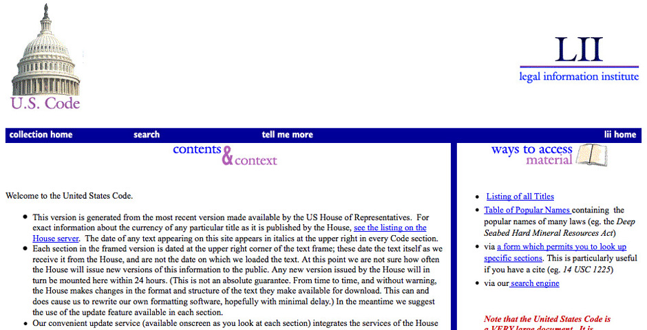 Nominee - Cornell Legal Information Institute