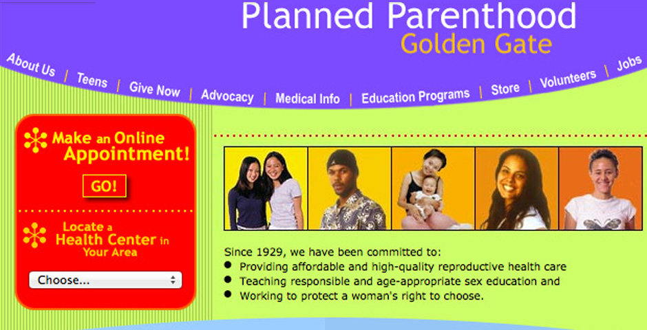 Webby Award Winner - Planned Parenthood Golden Gate