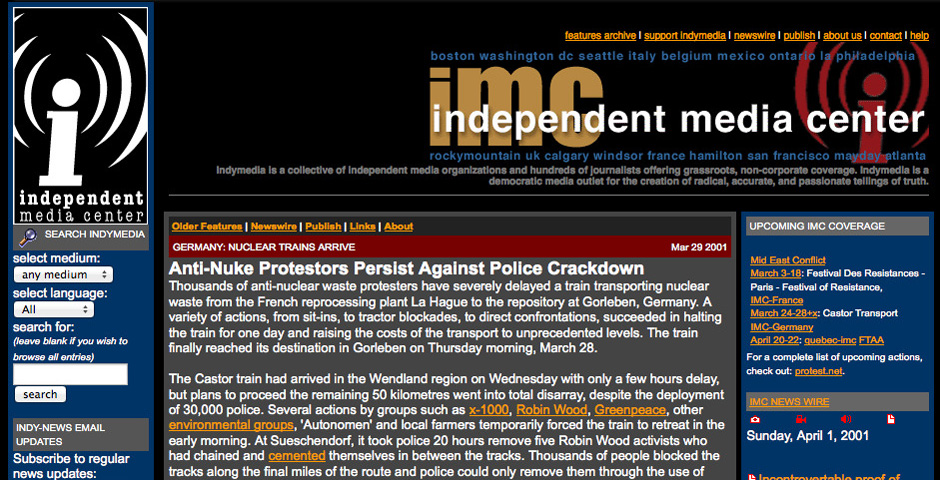 Nominee - Independent Media Center