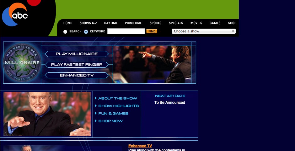 Nominee - Who Wants to be a Millionaire