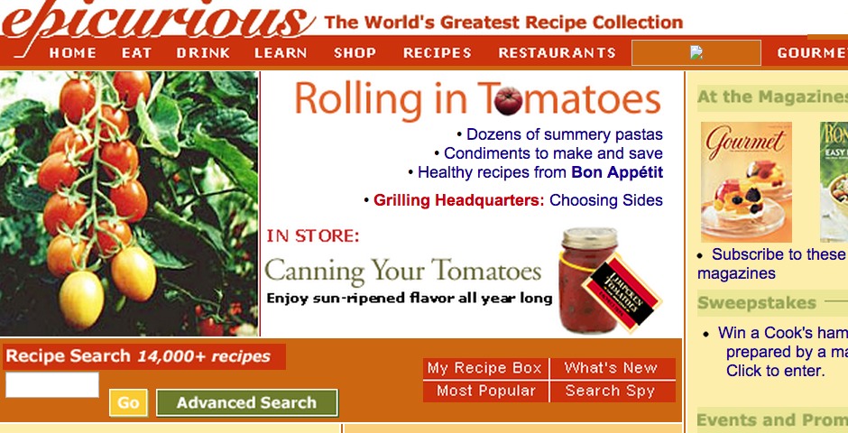 People's Voice / Webby Award Winner - epicurious.com