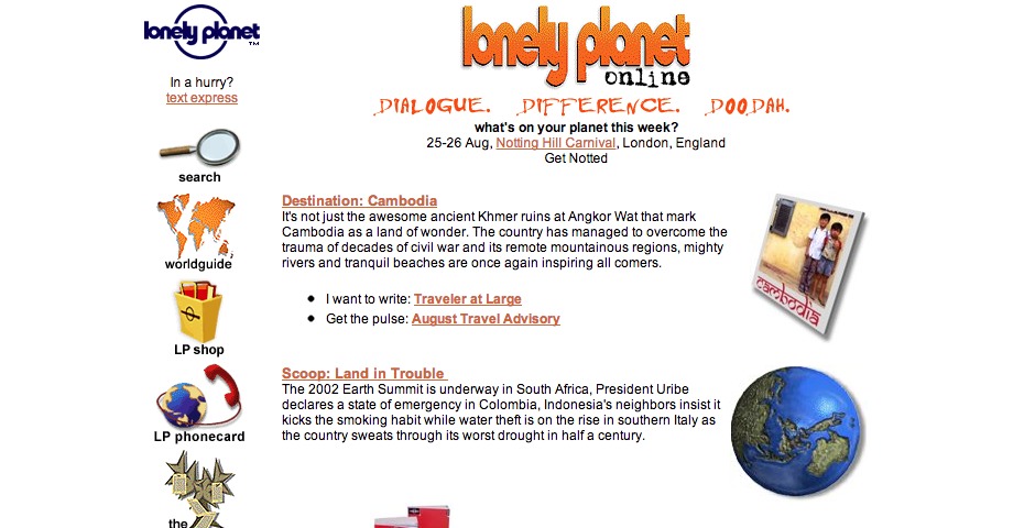 People's Voice / Webby Award Winner - Lonely Planet Online