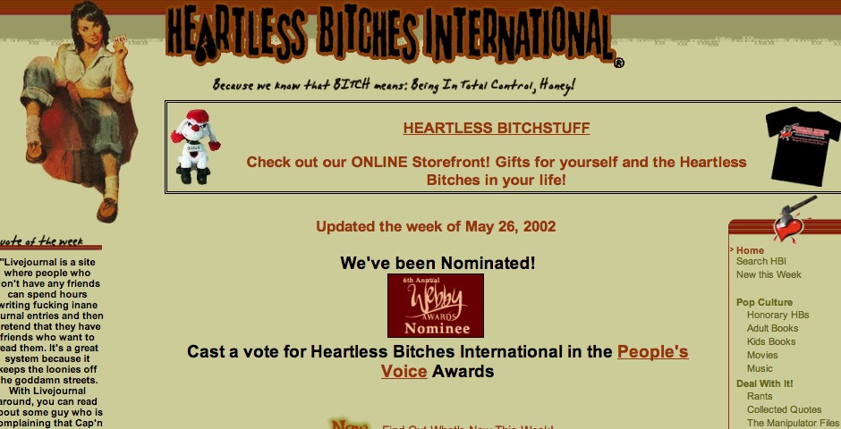 Nominee - Heartless Bitches International