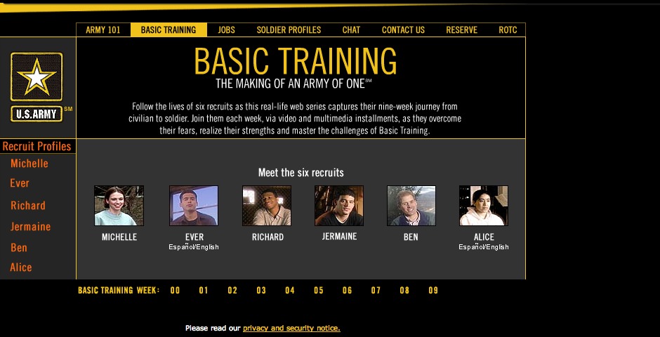 Nominee - US Army Basic Training