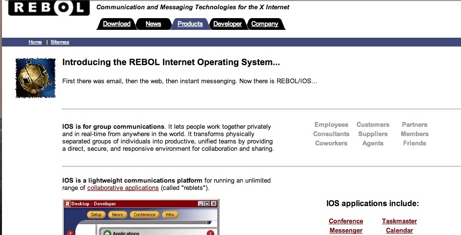 Nominee - REBOL Internet Operating System