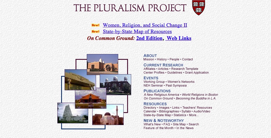 Webby Award Winner - Pluralism Project