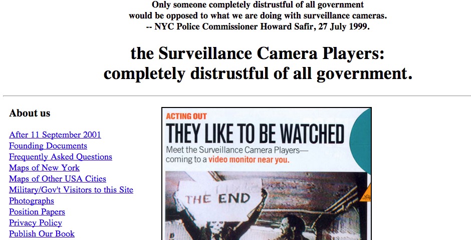 Nominee - NYC Surveillance Camera Players