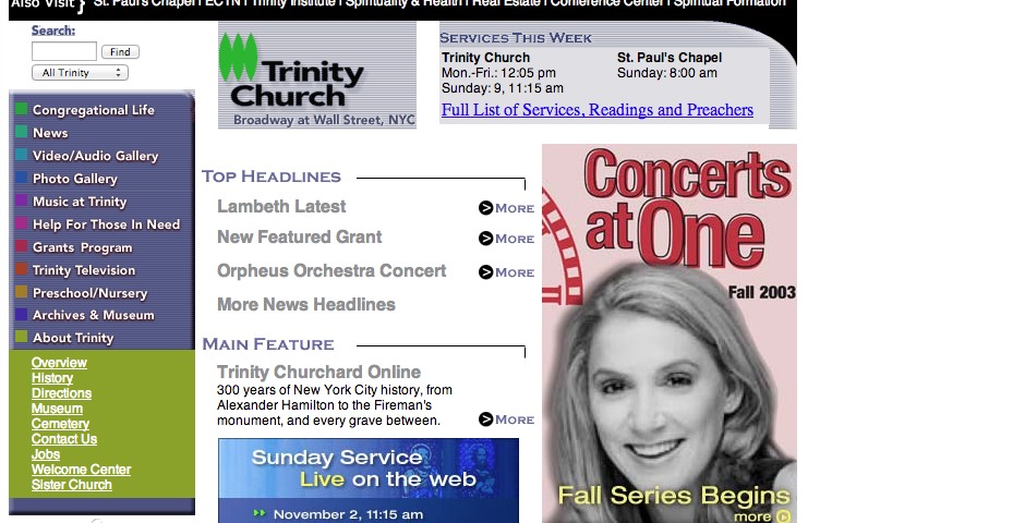 Nominee - Parish of Trinity Church