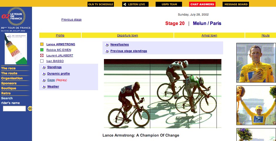 Nominee - Tour de France – 2002