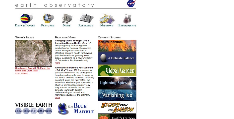 People's Voice / Webby Award Winner - NASA Earth Observatory