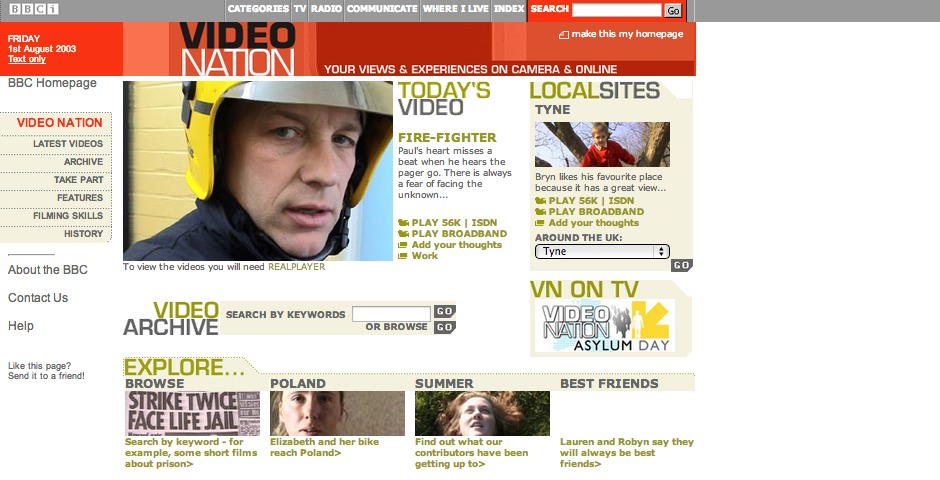 Nominee - BBC Video Nation