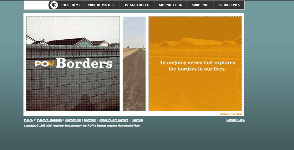 Webby Award Winner - P.O.V.- Borders: Environment