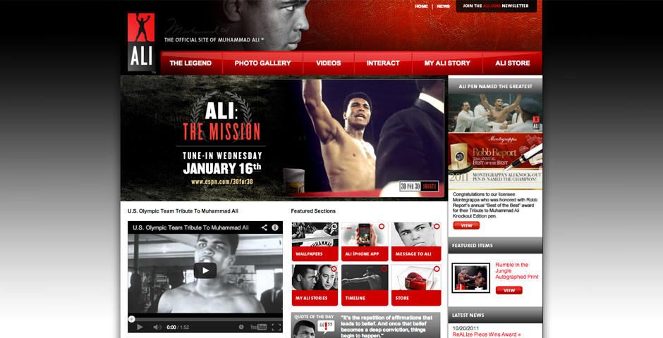 - Muhammad Ali Web Site