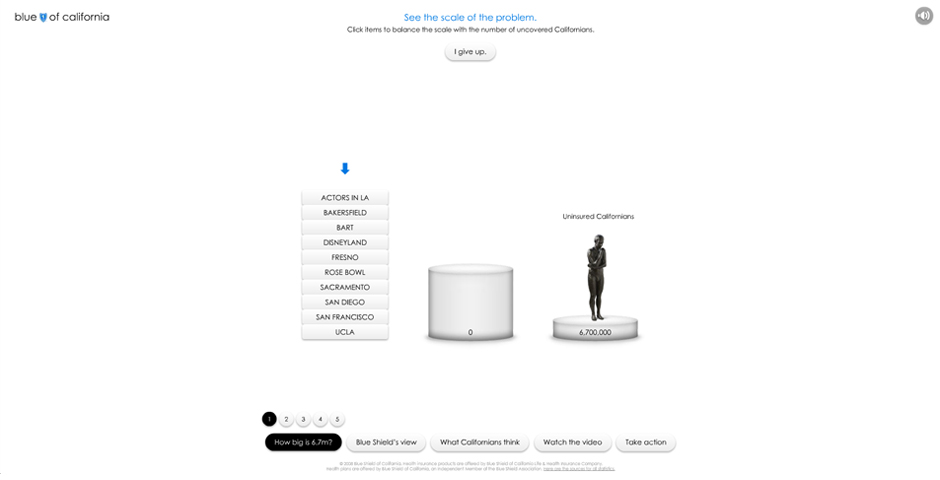Nominee - Blue Shield of California “Uncovered” Microsite