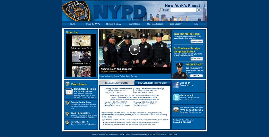 Nominee - NYPD Career Site