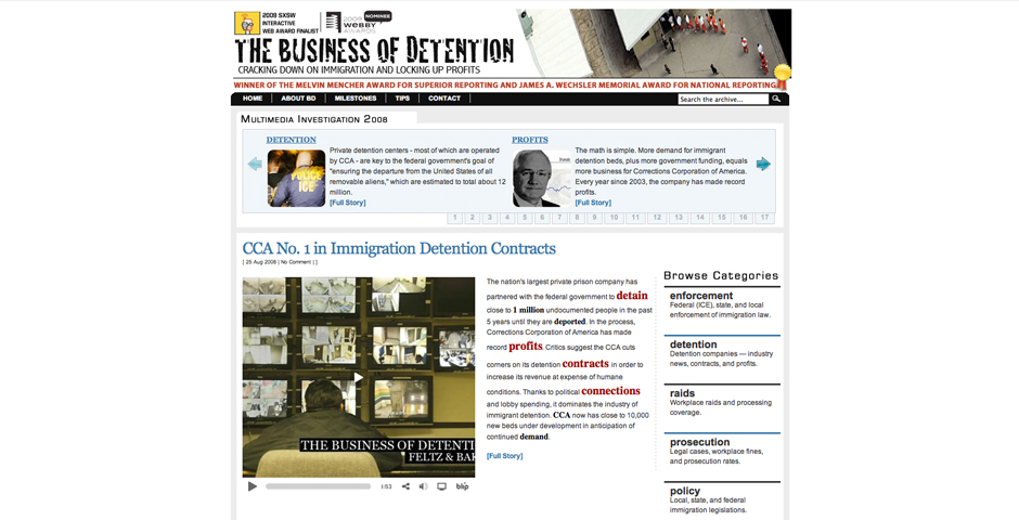 Nominee - Business of Detention